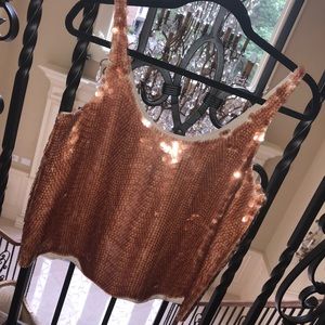 BCBG sequence orange top